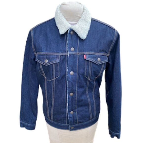 Levis Type III Sherpa Trucker Jacket Sz. S Metal Buttons Iconic - Picture 2 of 16